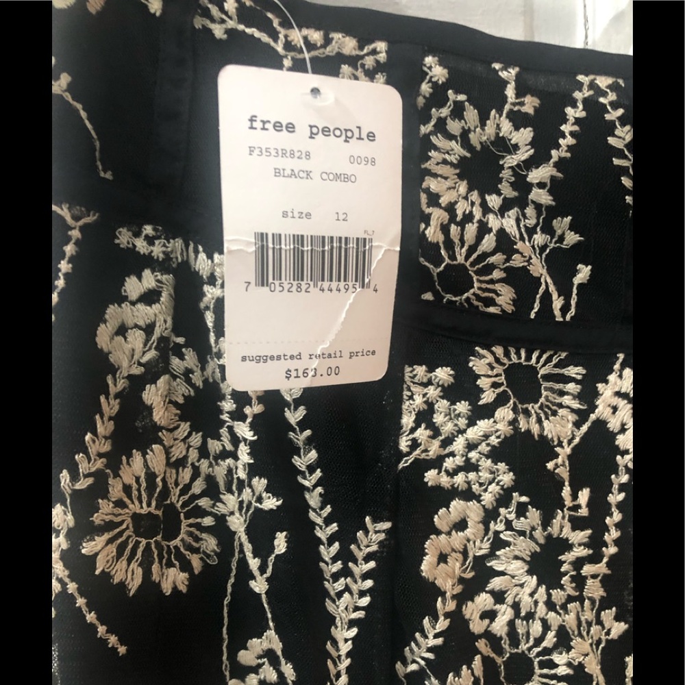 Free People Windswept Floral Embroidered Mesh Maxi Skirt - Picture 7 of 9